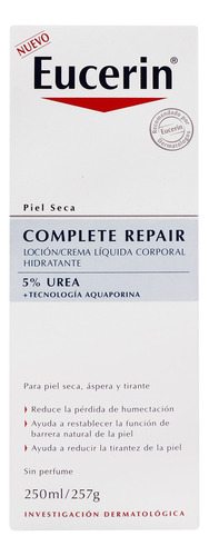 2 Pack Crema Liquida Corporal Piel Seca 5% Urea Eucerin 250