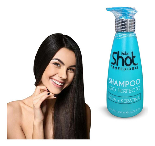  Shampoo Para Cabello Liso Con Keratina Y Seda Sin Parabenos