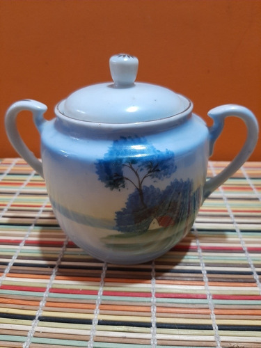 Azucarera Antigua De Porcelana Art 325