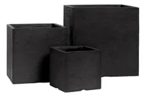 Comprar Combo Macetas Plasticas Rotomoldeada Cuadradas 20 30 40cm
