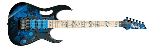 Guitarra Ibanez Jem 77p Corpo Pia Steve Vai Sustainer Edge Cor Azul Material do diapasão Maple/Walnut Orientação da mão Destro