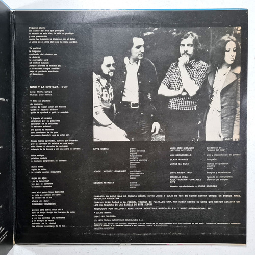 Litto Nebbia - Fuera Del Cielo (1975) Argentina - Vinilo (Usado)