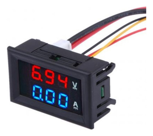 Display Led Voltímetro Amperímetro  Dual 100v 10ah