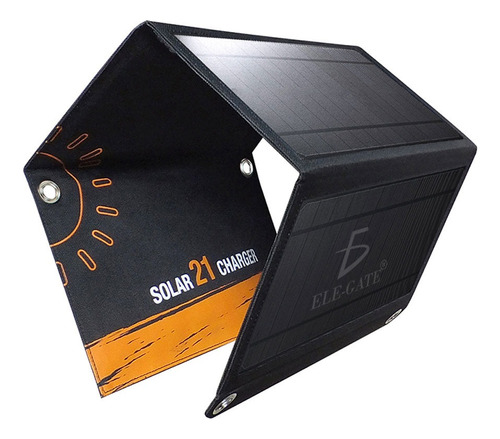 Cargador Panel Solar Plegable Portátil  21w 2 Puertos Usb