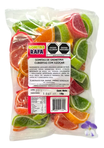 Gomitas Artesanales En Rebanada 1kg
