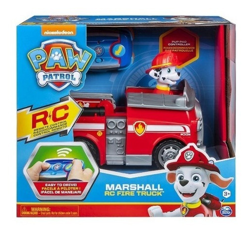 Patrulla Canina Marshall Control Remoto Bombero Truck