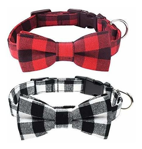 Malier 2 Pack Collar De Perros Con Corbata De Arco, 92l3c