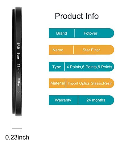 Sedremm Compatible Con Filtro Star De 82 Mm, 3 Piezas Starbu