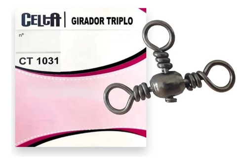 Girador Pescaria Celta Triplo Ct 1031 Nº 06 C/ 10 Unidades