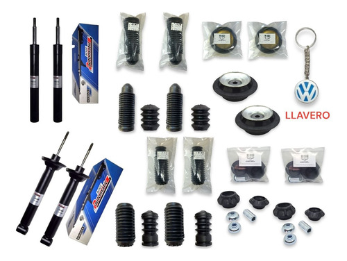 Kit 4 Amortiguadores Boge Gas + Bases + Gomas Pointer 2002