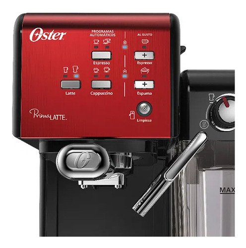 Cafetera Espresso Primalatte Oster 6701 (roja) Color Rojo