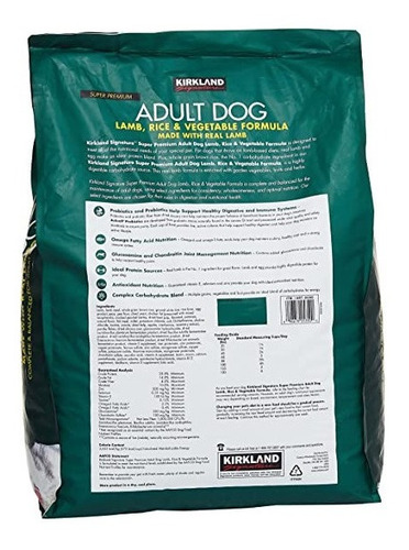 Imagen 2 de 4 de Alimento Premium Kirkland Perro Adulto Sabor Cordero 18.1kg