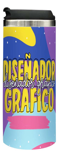 Termo Lata, Flork, Diseñador Grafico, Para Regalo, 450ml