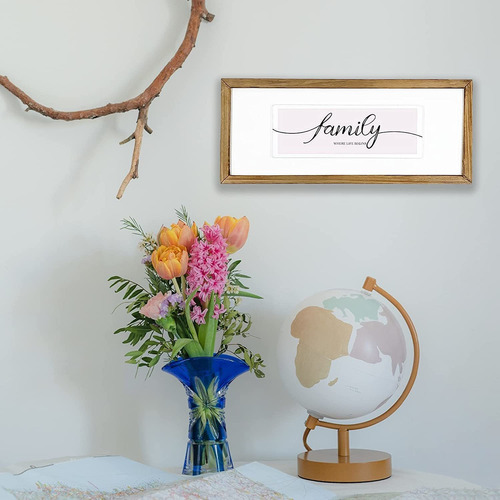 Decoración De Ared Fami Iar, Marco De Mad A Rús Ica,...