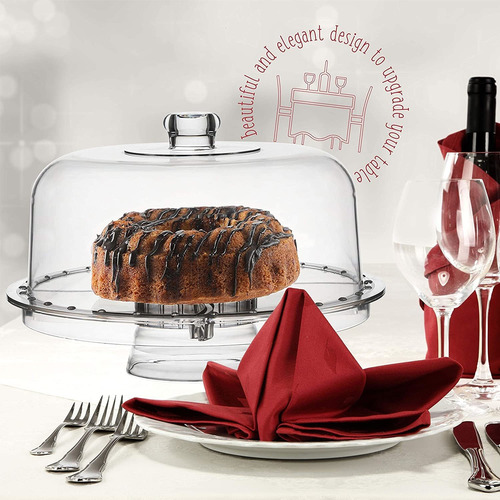 Soporte Acrílico Para Tartas Con Tapa En Forma De Cúpula ...