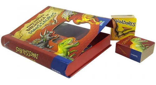 Imagem 5 de 5 de Box C/6 Mini Livros Minha Primeira Biblioteca De Dinossauros