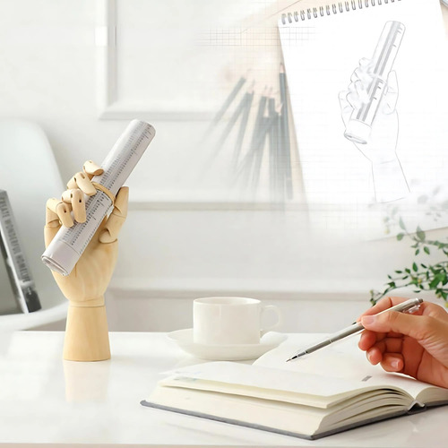 Mano De Madera Articulada Para Dibujo - Maniquí Modelo 25 Cm