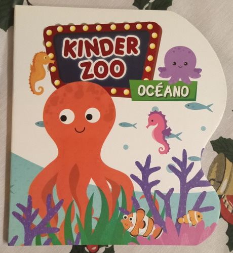 2 Libros Infantiles Kinder Zoo: Océano Y Jungla Excelentes!
