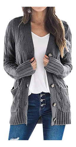 Chaqueta De Punto J Para Mujer, Estilo Bohemio, Manga Larga,