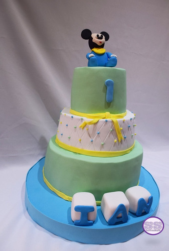 Torta Mickey Bebe - Ideal Para Cumpleaños - 1er Añito!