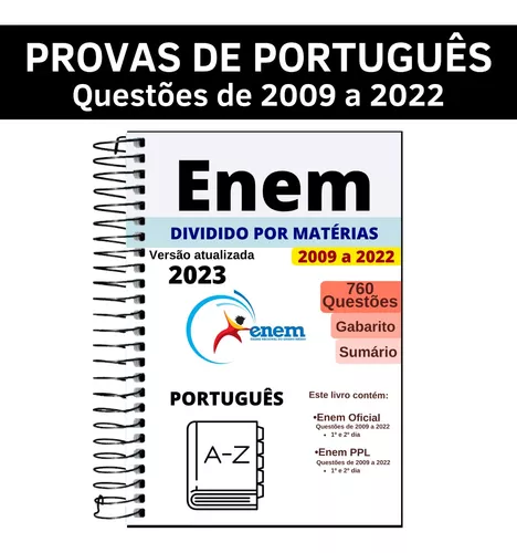 Apostila ENEM 2023 - 900 questões Provas Anteriores 