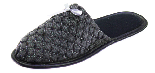 Pantufla Dama Calzatura 10009 Descanso Confort Negro Lavable