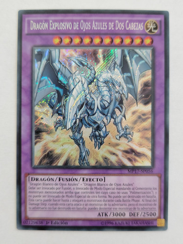 Yu-gi-oh! Blue-eyes Twin Burst Dragon - Mp17-sp056 - Secret