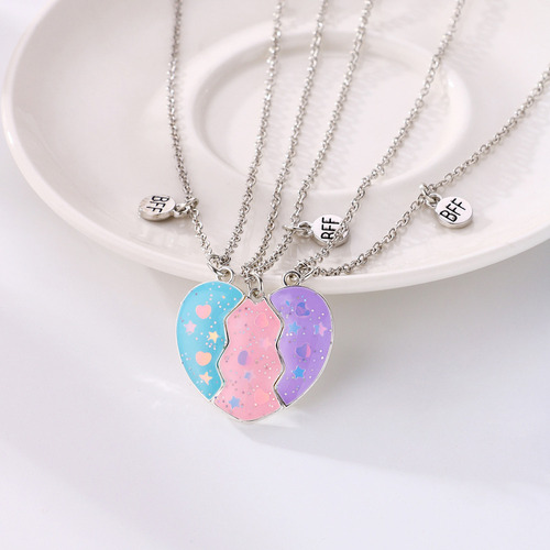 1 Juego De Collares Magnéticos De Dibujos Animados De Amor P