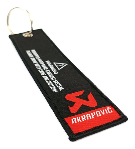Imagem 4 de 5 de 2 Chaveiros Akrapovic Keychain Tecido Bordado - 2 Unidades