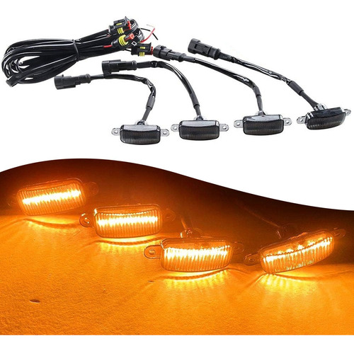 Oferta Luces Led Tipo Raptor Universal X4 Parrilla Rejilla