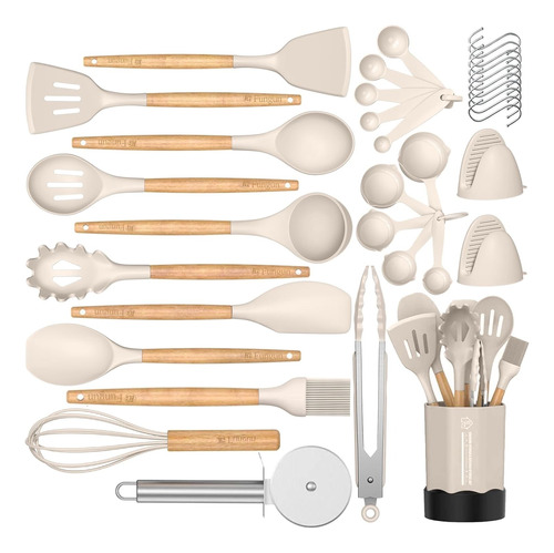 Set De Utensilios De Cocina 35 Piezas Antiadherentes