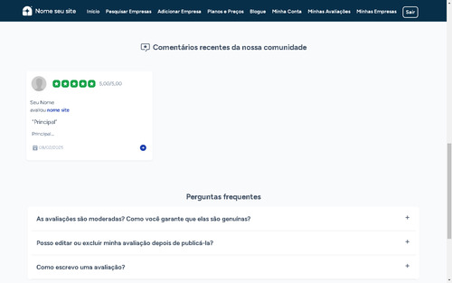 Sistema De Avaliações Tipo Trustpilot Php