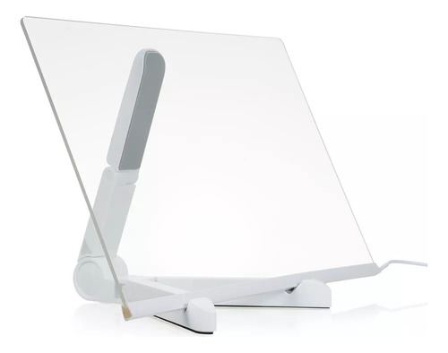Pizarra Led Acrilica 15x15 Cm Transparente C/ Luz + Plumones