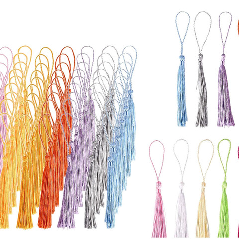 120 Borlas De Llavero Para Hacer Bricolaje, Borlas De 30 Col