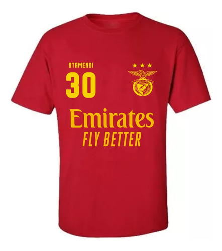 Remera Del Benfica - Fútbol / Escudo - Di Maria Otamendi