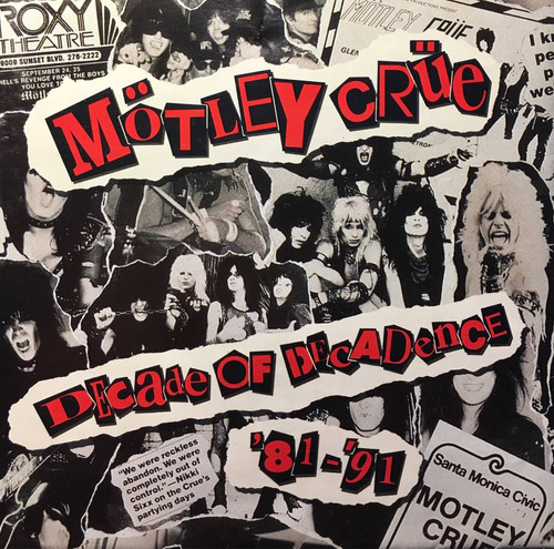 Cd Motley Crue Decade Of Decadence - Made In Germany