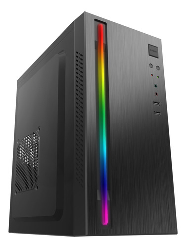 Gabinete Gamer Shot 5018 Micro Atx Frente Rgb + Fuente 600w