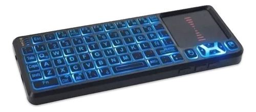 Mini Teclado Inalámbrico Tv Ket-1108 Padmouse Usb Kolke Ilum Color del teclado Negro Idioma Español