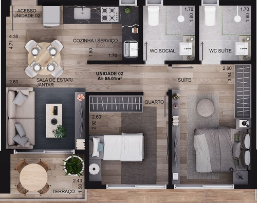 Imagem 20 de 23 de Apartamento À Venda, 82 M² Por R$ 446.768,00 - Intermares - Cabedelo/pb - Ap1001