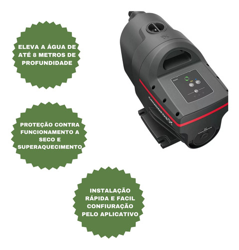 Bomba De Pressão Grundfos Scala1 220v Bluetooth Residencial