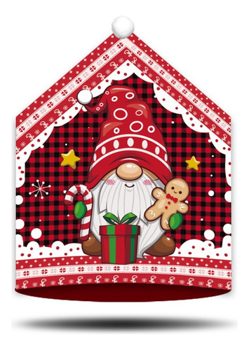 6 Fundas Para Respaldo De Silla De Navidad Para Decoración