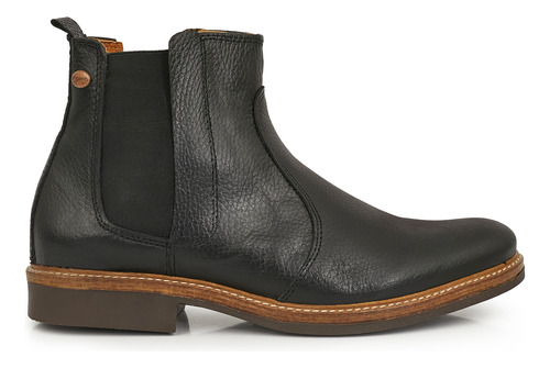 Bota Cuero Hombre Botineta Elástico Invierno Hcbo00938 5 