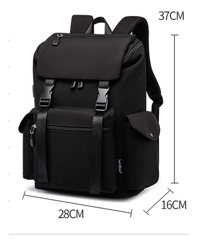 Mochila Escolar Para Mujer Y Hombre, Bolsa De Viaje Para Ordenador Portátil, Grande, Impermeable