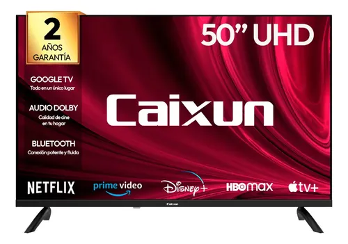 Smart Tv Led Caixun Google Tv 50"" Uhd 4K C50V1Ug Negro