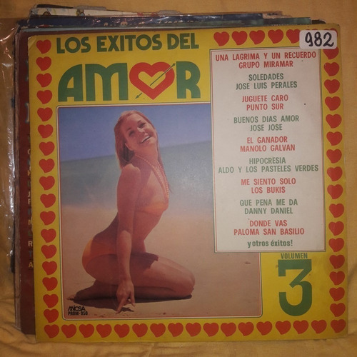 Vinilo Los Exitos Del Amor Volumen 3 Miramar Bukis Cp1