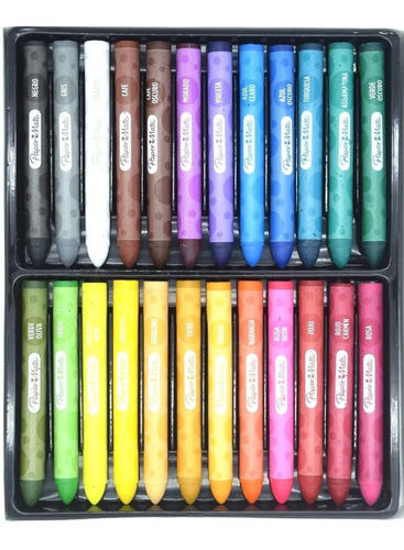 Crayone Escolar Jumbo Papermate Redondos 24 Colores Intensos