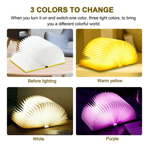 Lámpara 3d De Ciervos Recargable Usb Para Lectura Luces Led