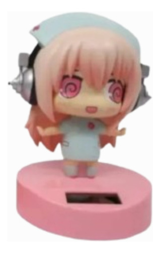 Figura Super Sonico Yura Yura Bobblehead Light Blue (Usado)
