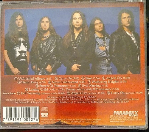 Cd Angra Angels Cry 1997 (Usado)