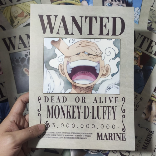 Cartel Wanted One Piece X 11 - Los Que Faltaban - Animeras